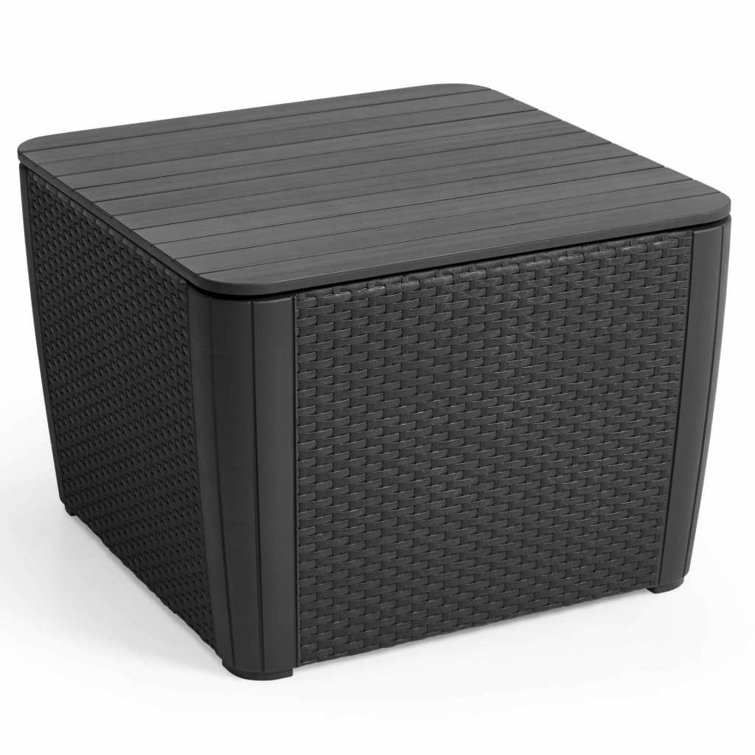 WFX Utility Allibert Garden Side Table Luzon Graphite & Reviews